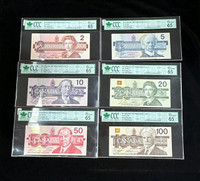 "Bird Series" Banknote Collections (Canada old currency)