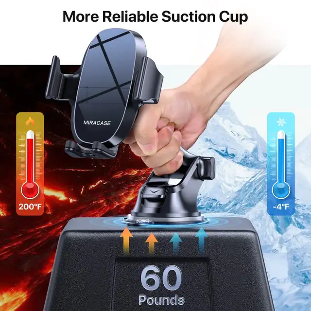 3-in-1 Cell Phone Holders for Your Car - Miracase in Cell Phone Accessories in Markham / York Region - Image 4