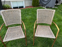 Wicker Chair for sale set of 2