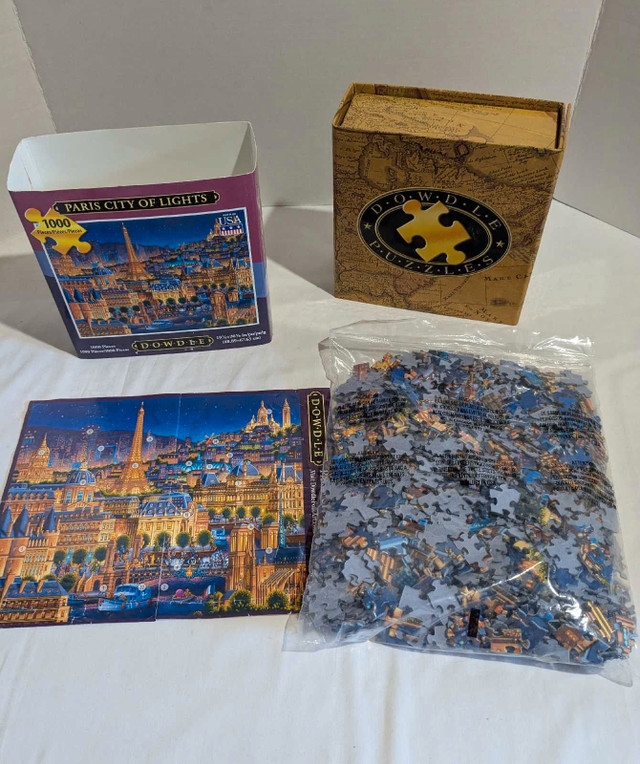 Dowdle Paris City Of Lights 1000 Piece Jigsaw Puzzle Complete  in Hobbies & Crafts in Charlottetown - Image 2