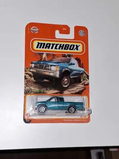 - 1995 Nissan Hardbody D21 - Matchbox 2022 - 1/64 scale diecast truck with trailer hitch - $5 each -...