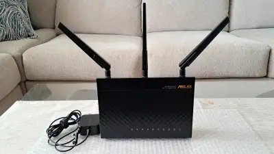 Asus RT-AC1900P wireless wifi 5 802.11ac router. It is also known as RT-AC68U V2. This is the improv...