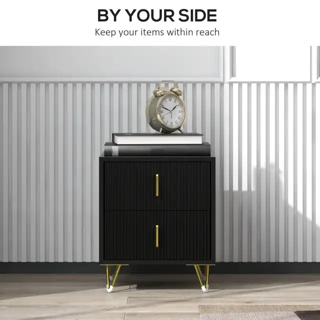 Larger bedside Table, Nightstand w/ 2 Drawers,  End Table  in Other Tables in Markham / York Region - Image 5