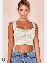 House of CB Floral Corset Top