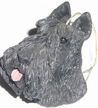 Scottish Terrier Sandicast Sculpture, Scottie Sandi-Cast