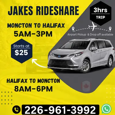 Ride available everyday 8am & 6pm, View more
