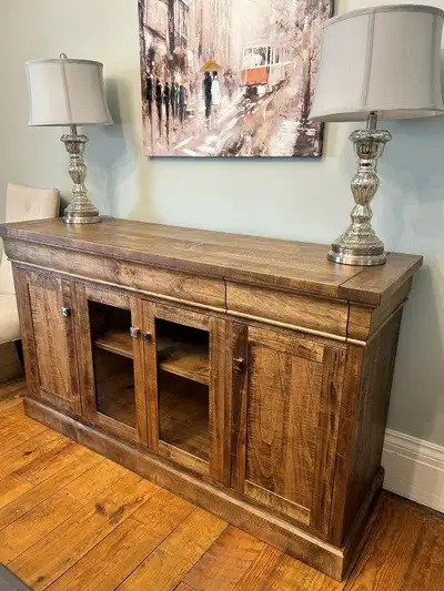 NEW – Solid Wood Pottery Barn-Inspired Sideboard Price: $1600 incl tax. Retails: $2600 with tax - Sa...