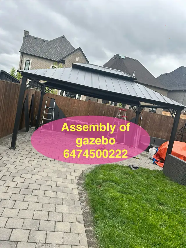 assembly of gazebo in Patio & Garden Furniture in Markham / York Region - Image 7