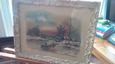 Beautifully Framed Under Glass Scene, View more