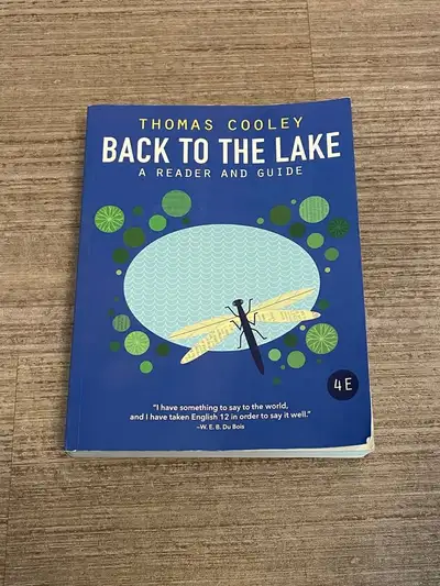 UofM English class book - Back to the Lake by Thomas Cooley, View more