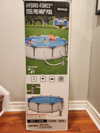 10 ft x 30"  Steel Pro max pool with accessories