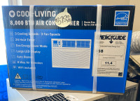  New 8000 BTU window air conditioner