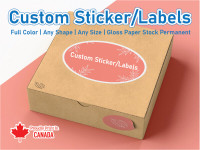 Custom full color printed letter size paper sticker, Any shape