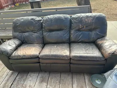 Leather Reclining Sofa, View more