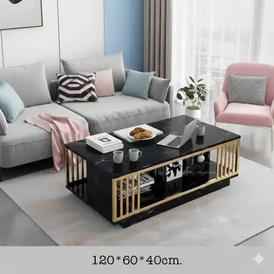 Round Living Room Center Table with Industrial Design ✅ Brand New – Sealed in Box Pickup Location: M...