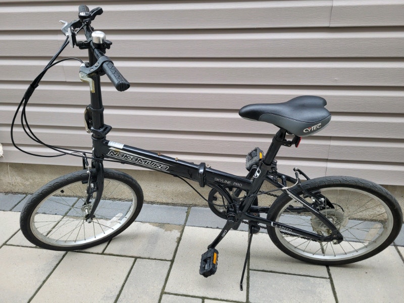 DoubleAction Folding Commuter Bike w/20" Wheels, 11.5" Frame Cruiser