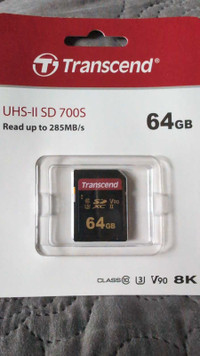 Transcend 64GB ush-ii v90 SDHC 700S Memory Card 