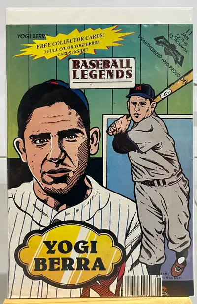 Baseball Legends #11 YOGI BERRA (Revolutionary Comics, 1993) UPC, View more