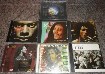 7 reggae CDs - Bob Marley - Buju Banton - all 7 CDs for $15, View more