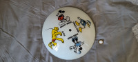 Plafonnier abat jour verre Vintage MIckey ceiling light shade