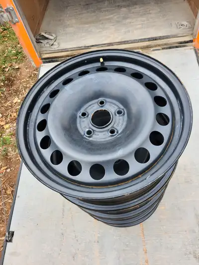 4 -17 inch steel rims for sale, to fit 2020 VW Tiguan SUV like new. $ 125.00 OBO.
