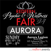 Aurora Psychic and Wellness Fair, Sunday April 14 from 10-4pm