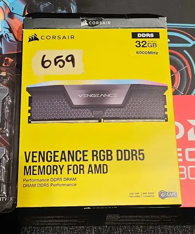 Corsair Vengeance RGB 32GB DDR5 6000MHz Memory Kit, View more