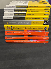 JavaScript and Rust coding books