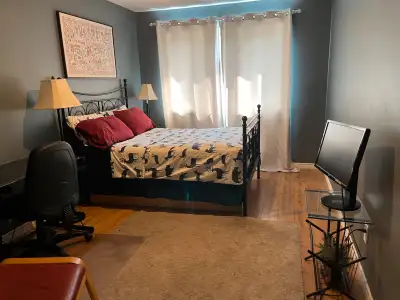 Furnished room in south central Ottawa.  Lorry Greenburg area.