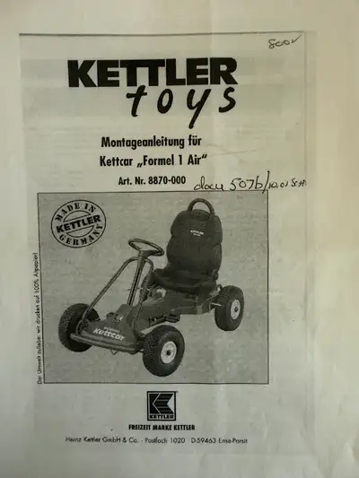Like new Kettcar Formula 1, View more