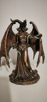 Lilith First Wife of Adam Cold Cast Resin Statue Bronze Finish