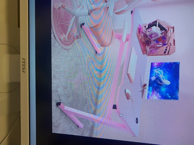 Heidrick Carbon Fibre Surface Z-Shaped Leg PC Gaming Desk pINK in Desktop Computers in City of Toronto - Image 2