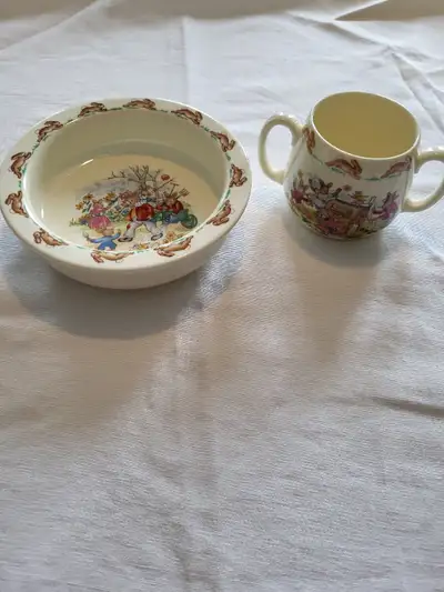 Royal Doulton 1960's Bunnykins Bowl and Mug Set, View more