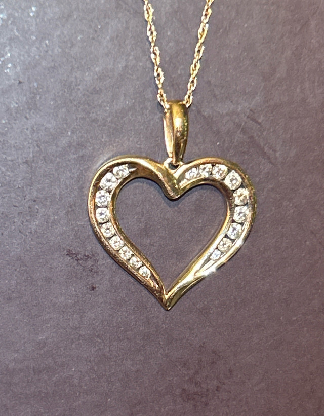Diamond Heart Necklace  in Jewellery & Watches in Kingston - Image 4
