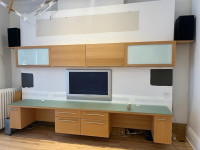 Custom Built-In Office Desks & Cabinets