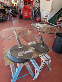Heavy Glass End & Coffee Table