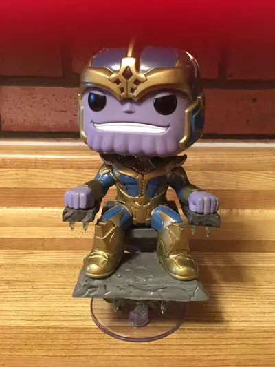 TOY FUNKO POP-MARVEL-THANOS WITH THRONE #331, View more