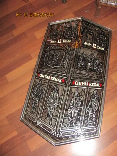 Vintage CHIVAS REGAL Large Bar Wall Mirror Medieval Scotch, View more