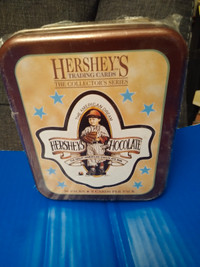 Hershey chocolate trading cards sealed tin in new condition 