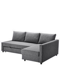 Ikea-Friheten coner sofa bed with storage - dark grey