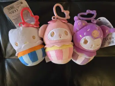 Sanrio Cupcake Plush Clip-Ons $10 Each, View more