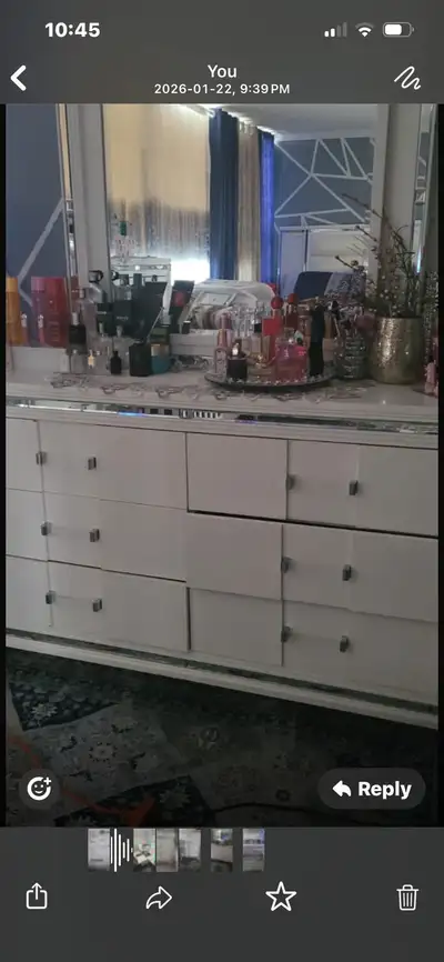 White Dresser with Mirror, View more