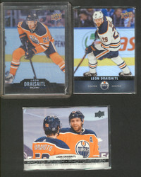 Four Leon Draisaitl Cards Edmonton Oilers