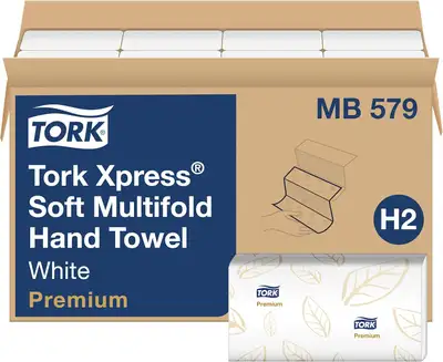 Tork MB 579 Soft Folded Hand Towels Full Case 16 x 135, View more
