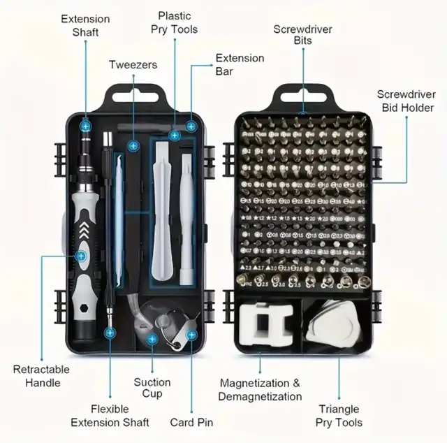 122 Piece Screwdriver Set in Hand Tools in Mississauga / Peel Region - Image 3