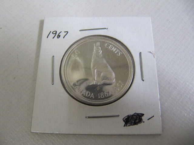 Canada 1867-1967 Silver Centennial 50cent piece Ex Condition! in Arts & Collectibles in Mississauga / Peel Region