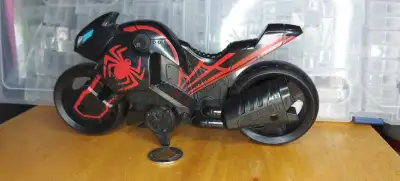 2018 Hasbro Spider-Man Motorcycle - Black - $18.00, View more