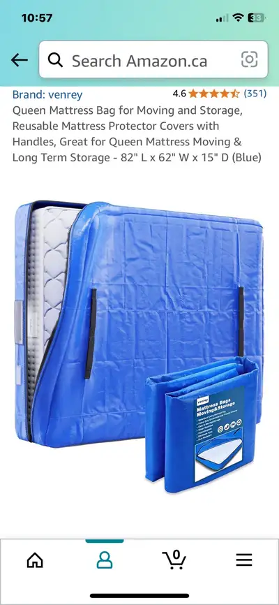 Queen Size Tarp Mattress Bag, View more