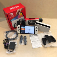 Nintendo Switch OLED Console 64GB White Joy-Cons + Zelda Case