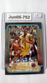 2003-04 Bowman Basketball #153 Chris Bosh Rookie Auto Card Auto